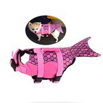 Lifejackets for Dog, Pet Life Jackets Fish Style Floatation Vest Saver Safety Swimsuit Preserver with Reflective Stripes/Adjustable Belt for Small Medium Large Dogs