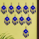 CraftVatika Kites Wall Hanging Home Decoration Items Sets, Anniversary, Birthday, Haldi Mehandi Ceremony, Wedding Decorations Items Sets for Marriage Home Stage Backdrop (Blue, 10 Pieces)