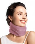 BETOVIN Adjustable Soft Foam Neck Brace – Cervical Collar for Sleeping & Pain Relief, Comfortable Neck Support Keeps Spine Aligned, Suitable for Whiplash & Posture Correction(Hot Pink, M)