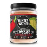 Hunter & Gather Chipotle & Lime Avocado Oil Mayonnaise 250g | Seed Oil Free I Made with Pure Avocado Oil and British Free Range Egg Yolk | Paleo, Keto, Sugar & Gluten Free Avocado Mayo | Smoky & Fiery