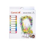 Camlin Brush Pen 12 Shades, Bold - Assorted