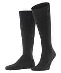 FALKE Men's Ultra Energizing M KH Cotton With Compression 1 Pair Knee-High Socks, Grey (Anthracite 3110) - Calf circumference W4, 7-8