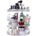 Awenia Rotating Makeup Organiser,Cosmetic Organisers 360 Rotating Make Up Storage Largest Capacity DIY Adjustable Display Stand Box 380 x 280 MM 7 Layers Gift For Dresser,Bedroom,Bathroom