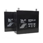 SLK Power Mobility Scooter AGM Battery Pair of 2 x 12v 55ah Reliable And long Lasting Replacement Batteries For Electric Scooters And Wheelchairs