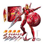 KaniHobby ZD Toys Marvel Studios 10th-Aniversary Series Avengers: Infinity War Iron Man MK50 Mark L 7 Inches Action Figure(Iron Man MK50 (Deluxe Edition))