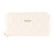 Kate Spade Carey Quilted Leather Large Continential Wallet (Parchment), Parchment