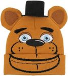 Five Nights at Freddy’s Freddy Fazbear Youth Brown Cuffless Beanie