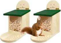 MIXXIDEA Wooden Squirrel Feeder Box