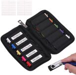 USB Flash Drive Case - Vellgo Soft Material Thumb Drive Holder case, USB Drive Holder Organizer, Portable Electronic Accessories Bag for USB Memory Stick with 10 Slots