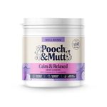 Pooch & Mutt - Calming Treats, Supplement for Anxious or Excitable Dogs, Chewies with Calming Ingredients 60 Chewies (80g) (packaging may vary)
