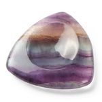 Artistone Rainbow Fluorite Crystal Thumb Worry Stones Healing Crystal Pocket Palm Stone for Anxiety Meditation Massage Home Decor