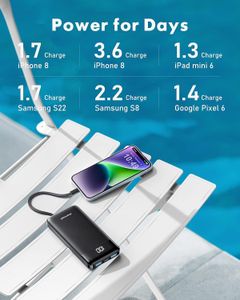 Charmast 10000mAh Portable Power Bank – Compact USB Charger