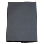 FULI 100% Cotton Zippered Futon Cover, Japanese Futon Mattress Cover, Shikibuton, Made in Japan (Queen, Dark Gray)