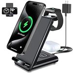 Wireless Charging Station,3 in 1 Wi