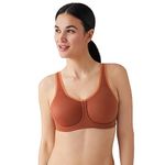 Wacoal Women's Plus Size Full Figure Underwire Sport Bra, Henna, 32DD