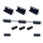 40 Pcs Black Cable Clips Self Adhesive, Cable Organisers Clip，Wire Clips Round Cable Management Holder for Cable Tidy Clips Desk Office and Home (A - Small)