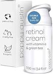 Poppy Austin 100 ml Retinol Cream - Vegan Face Cream with Vitamin E Green Tea- Organic Hydrating Moisturizer for Face- Neck & Décolleté Cream- Face Moisturizer for Women- Natural, Cruelty-Free, Made in the USA