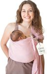 Baby Sling and Ring Sling 100% Cotton Muslin Infant Carrier Ring Sling Baby Carrier Front and Chest Newborn Carrier Baby Carrier Wrap – Rose Color