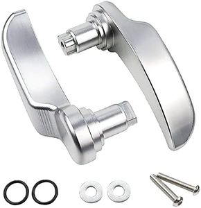 MDPROMCP Saddle Bag Latch Lever,Saddle Bag Lid Lifters Aluminum Compatible With Harley Davidson 2014-2023 Street Glide Road Glide Special Electra Glide Road King Ultra Limited with Hard Bags (Silver)