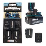 StealthMounts Makita Stubby Black Magnetic Bit Holder | Drill Bit Organiser | Perfect Bit Holder for Makita Drills and Impacts (3 Pack)