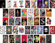 ZAGLY 50PCS Hypebeast Wall Collage Kit - 4x6inch - Hypebeast Room Decor, Aesthetic Wall Collage Kit Cool Posters Prints for Teen Boys Men Guys Girls Room Bedroom Dorm Decor, Posters for Room