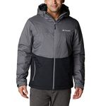 Columbia Men's Point Park Insulated Jacket, City Grey/Black, Large