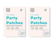 GetSetPop Party Patches | Prevent hangovers | Support liver | Promote healthy alcohol metabolism | All-natural | Water resistant | Skin friendly Transdermal Patches (pack of 10)