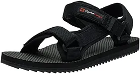 Alpine Swiss Reid Men’s Sport Sandals | Athletic Open Toe Outdoor Walking Shoes | Adjustable Straps | Cushioned EVA Footbed with Arch Support | Durable & Stylish Summer Comfort Sandals BLK 12
