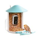 NETVUE Smart Feeder with Camera, AI Auto Capture Each Come & Identify 6000+ Species, Cloud Store Videos & On Live, (Blue)