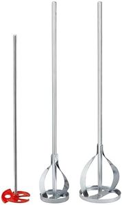 kwb Jeu de 3 agitateurs/fouets pour laques et peintures, galvanisés avec tige hexagonale ou ronde pour la perceuse
