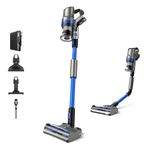 Vax HomePro Pet Cordless Stick Vacuum Cleaner, HairWrap Resist, FlexiClean Pole, Easy Empty Bin, Pet, Stair and Crevice Tools Included, Up to 45 min Runtime, LED Lights, Graphite and Blue, CLSV-HPKP