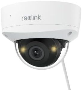 REOLINK Outdoor Security PoE Camera, 5MP Turret Surveillance Camera, 2.8mm Lens, 130° Diagonal, IK10 Vandal Proof, Smart Detection, Color Night Vision, 2-Way Audio, IP67 Weatherproof, RLC-540A