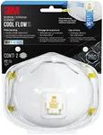 3M N95 Respirator 9511, Cool Flow Valve, 2 Pack, NIOSH-APPROVED, Advanced Filter Media For Easy Breathing, Comfortable For Long Periods Of Wear, Helps Filter Pollen, Mold Spores & Dust (8511PA1-2A-PS)