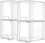 Vtopmart 4 Pack Clear Stackable Sto