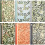 William Morris Soft Cover Travel Journal Notebooks (A5 Size, 6 Pack)