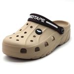 Red Tape Men's Designer Comfortable Clogs || Sandals With Adjustable Back Strap For Men Beige, 11 UK