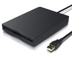 CSL – Portable External Disk Drive – FDD – USB 3.0 for PC Laptop and MAC - Plug Play – 1.44 MB – Backup – BIOS updates – RAID driver - MIDI - 3.5“ USB External Floppy Disk Drive