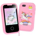 Kids Smart Phone Toys for Girls, Christmas Birthday Gifts for 3-10 Year Old Girl Boy Kids Toys, 2.8" Touchscreen Toddler Learning Cell Toy Phone with Dual Camera, Game, Music Player, 8GB Card (Pink)