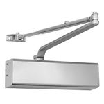 Door Closer for Commercial Heavy Use Doors Aluminum Finish Backcheck Delayed Action Latch Speed 1-6 Power Adjustable LH816 ANSI/BHMA Grade 1 Door Closer 1000 Openings per Day