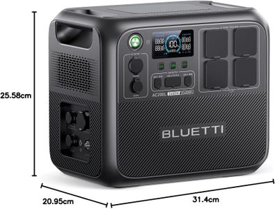 BLUETTI AC200L Portable Power Station, 2048Wh LiFePO4, 2400W AC, Expandable