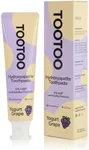 TooToo Kids Hydroxyapatite Toothpaste with Xylitol, Fluoride Free and SLS Free Toddler Natural Toothpaste, Yogurt Grape Flavor, Safe Kids Oral Care(Pack of 1)
