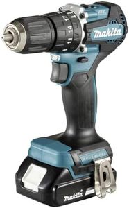 Makita DHP487RAJ Cordless Hammer Drill 18 V / 2.0 Ah 2 Batteries + Charger in Makpac Petrol