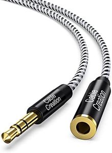 CableCreation 3.5mm TRS Male to Female Extension Cable 4.5M/15 FT, Stereo Audio Extension Cord Adapter,Gold Plated Audio Aux Jack Extender Compatible with iPhone iPad Smartphones Tablets Media Players