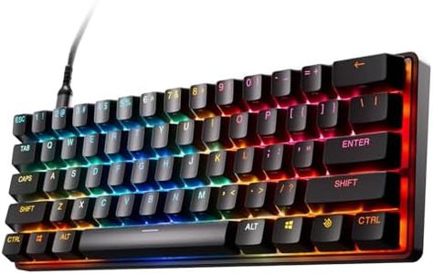 SteelSeries Apex Pro Mini Gen 3 - HyperMagnetic Gaming Keyboard - Adjustable Actuation - Rapid Trigger - Game-Ready Presets - Protection Mode - Rapid Tap/SOCD - PBT Keycaps - USB-C - UK QWERTY