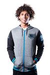 Ultra Game NFL Mens Full Zip Soft Fleece Hoodie Letterman Varsity Jacket