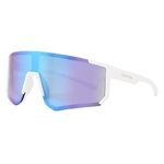 Easton Unisex's Hype Shield Sports Sunglasses, White, 128 mm