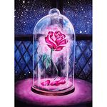 DIY 5D Diamond Art Painting Kits Full Drill, Crystal Rhinestone Embroidery Cross Stitch Craft Painting Pictures for Adults Kids, Canvas Rose Painting by Numbers for Home Wall Decor - 30x40cm