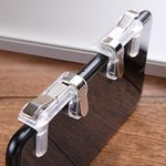 KR ENTERPRISE Mobile triggers, Mobile Game Controller Cellphone Game Trigger Shooter Sensitive Controller Joysticks Aim & Fire Trigger Keys for Knives Out/Rules of Survival/PUBG(4 Pice)