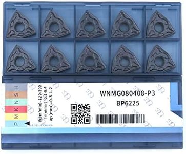 CDBP CNC Carbide Inserts WNMG432 / WNMG080408-MD for Metal Cutting Steel, Semi-Finishing chipbreaker for Turning Cutter, 10 PCS.