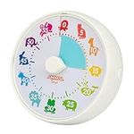 Animal Visual Timer and Color Timer for Kids, Preschoolers & Toddlers - Silent Classroom and Home 60-Minute Countdown Clock, Time Management Tool (Animal Timer)